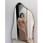 Vestido Flower - Marrom