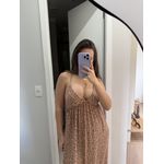 Vestido Flower - Marrom