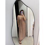 Vestido Flower - Marrom