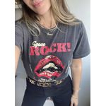 T-shirt Lips - Chumbo