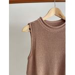 Blusa Francesca Alongada - Camel 