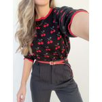 Tricot Cherry - Preto