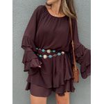 Vestido Gio - Marrom
