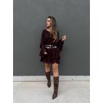 Vestido Gio - Marrom
