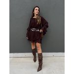 Vestido Gio - Marrom