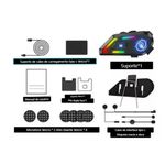 Fone Ouvido Comunicador Bluetooth Capacete Motociclista Tomate