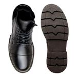 Bota Masculina Coturno BX66 em Couro - Preto