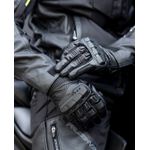 LUVA TEXX MOTOCICLISTA COURO PANTHER PRETA