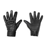 LUVA MOTOCICLISTA TEXX COURO LIBERTY PRETA