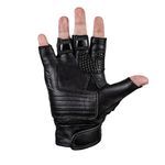 LUVA TEXX MOTOCICLISTA LIBERTY MEIO DEDO PRETA