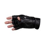 LUVA TEXX MOTOCICLISTA LIBERTY MEIO DEDO PRETA