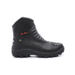 Bota Motociclista Couro Legitimo Cano Baixo Bell Boots Preta 