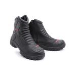 Bota Motociclista Couro Legitimo Cano Baixo Bell Boots Preta 