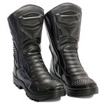 Bota Motociclista Couro Legitimo Cano Alto BOX66 Ptrto