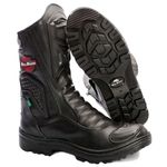 Bota Motociclista Couro Legitimo Cano Alto BOX66 Ptrto