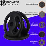 Anilha 10kg Pintada De Ferro 33mm 