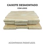 CAIXOTE PEQUENO DESMONTADO COM LOGO 35 X 40 X 45 | INICIATIVA FITNESS