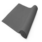 Tapete de yoga cinza 6mm antiderrapante pilates