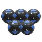 Kit 5 bolas wall ball 4kg, 6kg, 8kg, 10kg e 12kg | iniciativa fitness