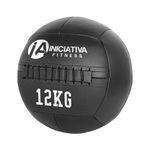 Wall ball 12kg preto iniciativa fitness