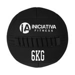 WALL BALL 14LB / 6KG - PRETA | INICIATIVA FITNESS