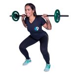 Anilha emborrachada 25kg | iniciativa fitness