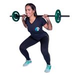 Anilha emborrachada 25kg iniciativa fitness