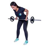 Kit 20kg 4 anilhas pintadas de 5kg 33mm
