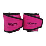 Caneleira de peso 8kg rosa neon - par | iniciativa fitness