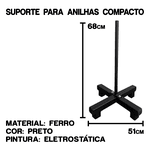 Suporte para anilhas compacto até 300kg | iniciativa fitness