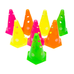 Kit 3 pares de cones de agilidade com barreiras