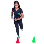 Cone de agilidade 24cm - unidade | iniciativa fitness