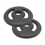 Kit 18kg barra e anilhas emborrachadas - 1kg, 3kg, 5kg + barra com presilha