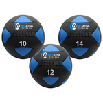 Kit 3 bolas wall ball 10kg, 12kg e 14kg | iniciativa fitness