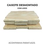 Caixote grande desmontado com logo 50 x 60 x 75 | iniciativa fitness