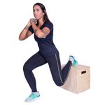 Caixote grande desmontado com logo 50 x 60 x 75 | iniciativa fitness