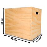 Caixote grande desmontado com logo 50 x 60 x 75 | iniciativa fitness