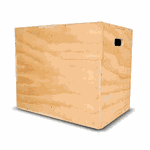 Caixote grande desmontado com logo 50 x 60 x 75 | iniciativa fitness