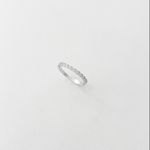 Anel fininho zircônias redondas prata 925 