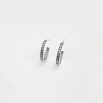 Brinco argola indiana bolinhas prata 925 