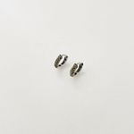 Brinco argola média marcassitas prata 925