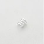 Piercing fake vazado quatro listras prata 925 