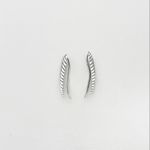 Brinco ear cuff folha prata 925 