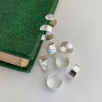 Piercing fake argola larga lisa prata 925