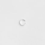 Piercing fake argolinha fina lisa prata 925 