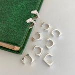 Piercing fake quadradinho prata 925
