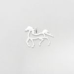 Pingente cavalo grande vazado prata 925 
