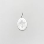 Pingente medalha Santa Rita de Cássia prata 925 