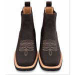Botina Texana Brahman Boots Vira Francesa Café