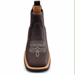 Botina Texana Brahman Boots Vira Francesa Café